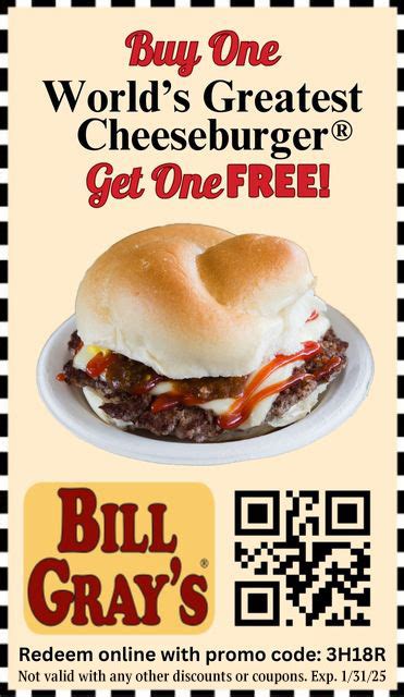 coupons for bill gray's restaurant.